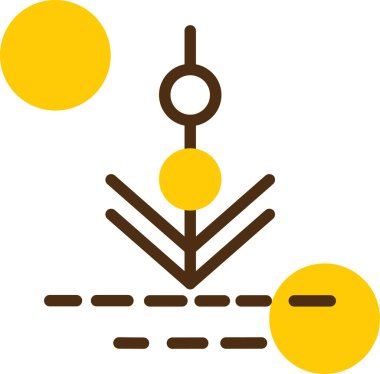 Bir ağaç simgesinin vektör illüstrasyonu