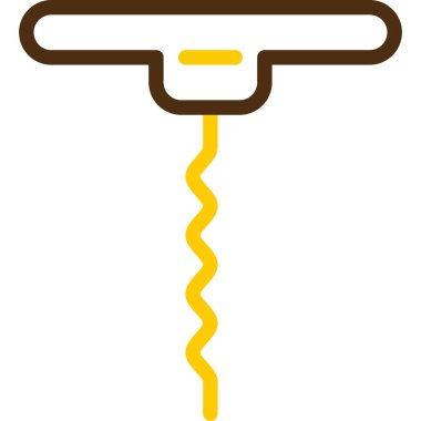 Bir fırça simgesinin vektör illüstrasyonu