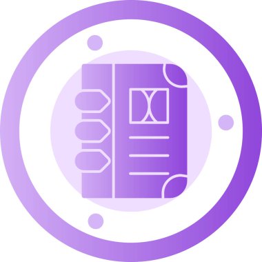 Kitap ikonu. Web için basit kitap vektör simgeleri çizimi