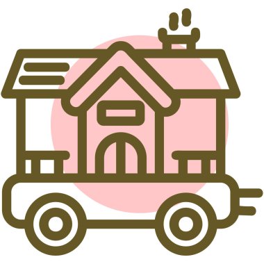 Ev simgesi vektör illüstrasyonu