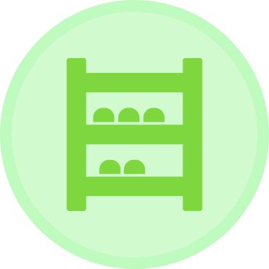 Kitaplık. Web simgesi basit illüstrasyon