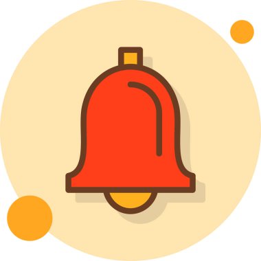 Zil. Web simgesi basit illüstrasyon