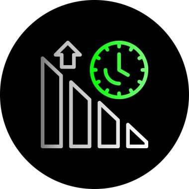 Zaman simgesi vektör illüstrasyonu