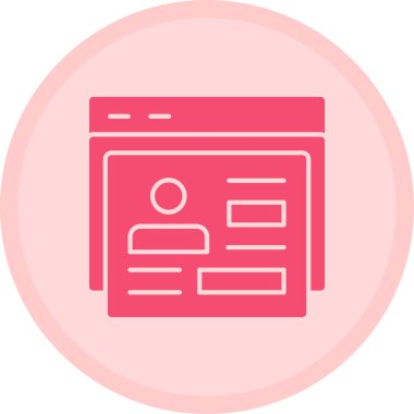 Bir belge simgesinin vektör illüstrasyonu