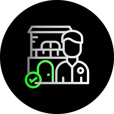 evrak çantası ikonu vektör illüstrasyonu