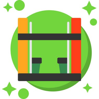 Sırt çantası simgesi. Sırt çantası simgesi. vektör illüstrasyonu