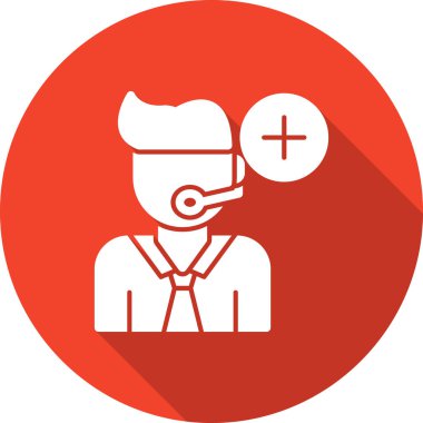 Doktor doktor ikonu. Web tasarımı için doktor vektör simgesinin basit çizimi