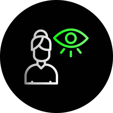 Göz simgesi vektör illüstrasyonu