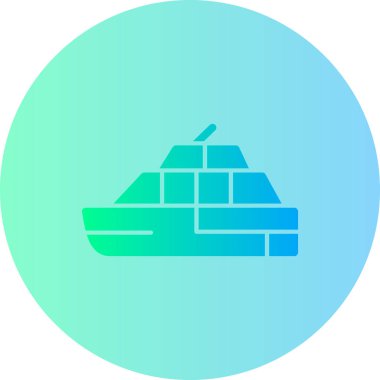 tekne ikonu vektör illüstrasyonu