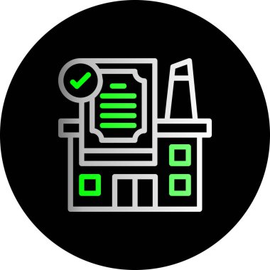 Bir pano simgesinin vektör illüstrasyonu