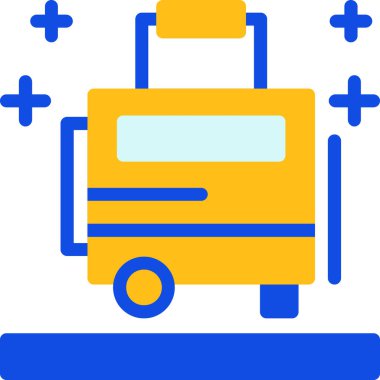 bus simgesi vektör illüstrasyonu