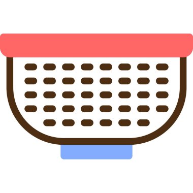 Mutfak ve sils ikon vektör illüstrasyonu