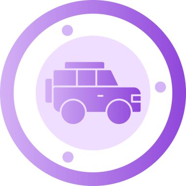 - Araba. Web simgesi basit illüstrasyon