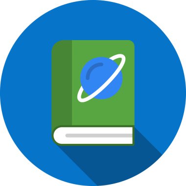 kitap düz simgesi, vektör illüstrasyonu