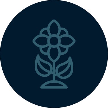 Beyaz arka plan üzerinde çiçek şeffaf işareti izole simge vektör çiçek