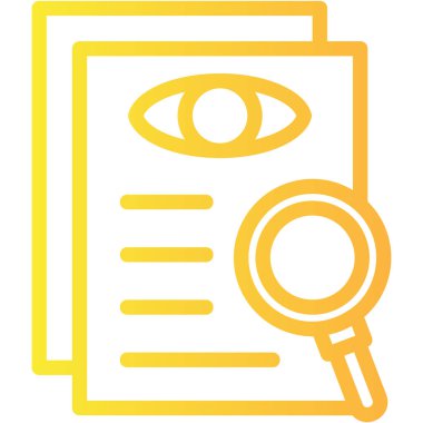 belge araması. Web simgesi basit illüstrasyon