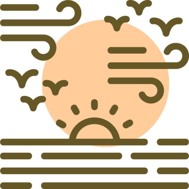 Üzgün Emoji. Basit illüstrasyon