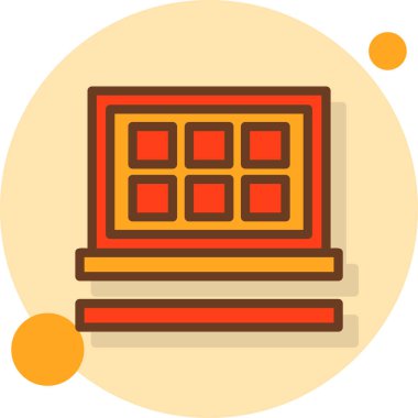 pencere modern simgesi, vektör illüstrasyon tasarımı