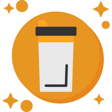 Kahve Kupası kutsal kişilerin resmi, vektör tasarımı