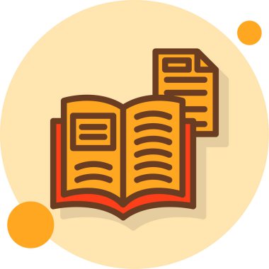 Kitap. Web simgesi basit illüstrasyon