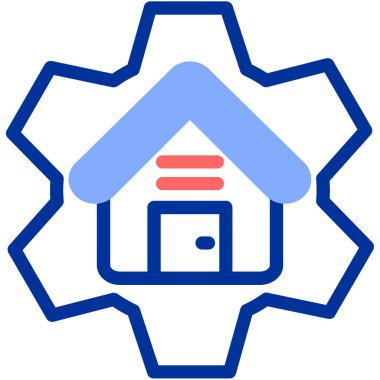 ev simgesi vektör illüstrasyonu