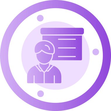 Dizüstü bilgisayarı ve dizüstü bilgisayarı olan adam, vektör çizimi