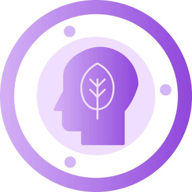 beyin ikonu vektör illüstrasyonu