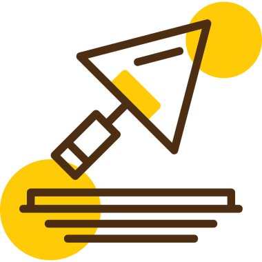 Bir harita simgesinin vektör illüstrasyonu