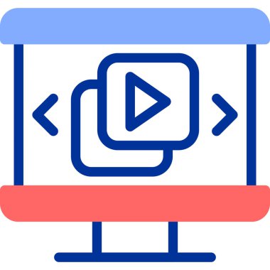 Modern bilgisayar simgesinin vektör illüstrasyonu