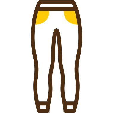 Pantolon. Web simgesi basit illüstrasyon