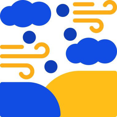 Bulut hava durumu simgesi düz stil