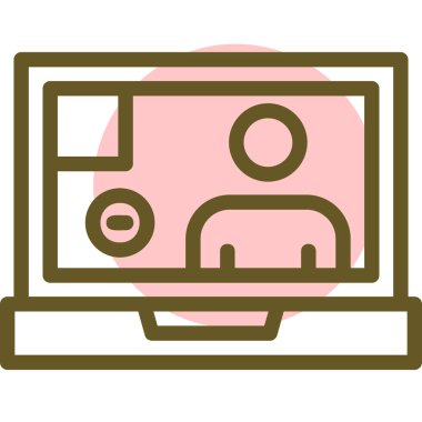 Bir resim simgesinin vektör illüstrasyonu