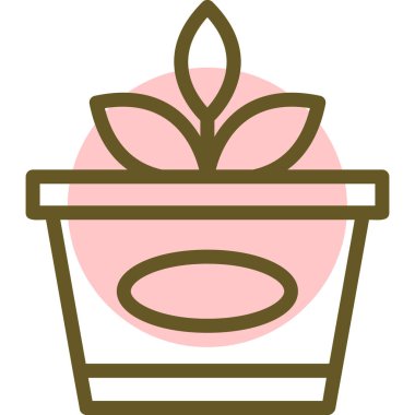 çiçek simgesi vektör illüstrasyonu