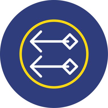 Yol simgesi, vektör illüstrasyonu