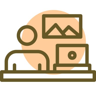 Modern eğitim ikonunun vektör illüstrasyonu