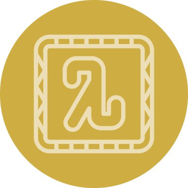 Bir harfin vektör illüstrasyonu