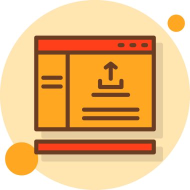 Tarayıcı pencere simgesi düz biçimli