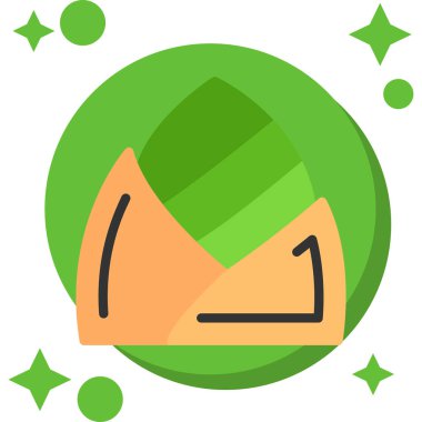 Balkabağının basit ve minimalist vektör simgesi