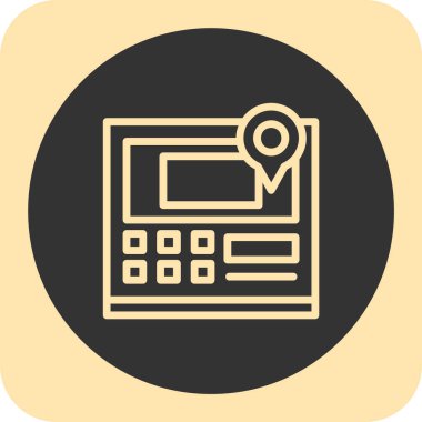 hesap makinesi simgesi vektör illüstrasyonu