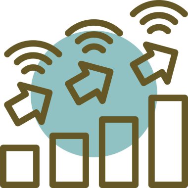 Veri Depolama simgesi, vektör illüstrasyonu