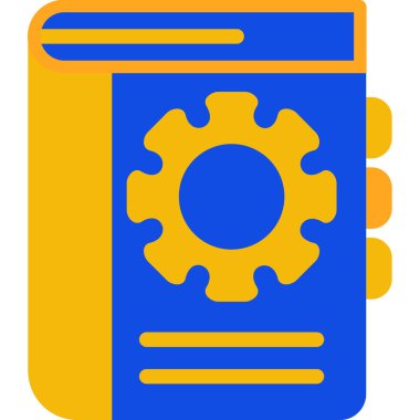 Kitap. Web simgesi basit illüstrasyon