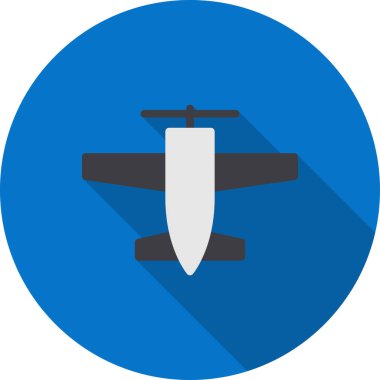 Uçak. Web simgesi basit illüstrasyon