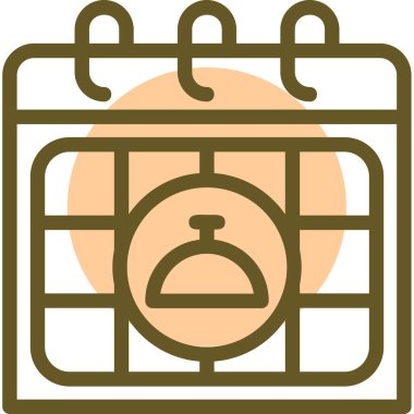 Takvim simgesi vektör illüstrasyonu