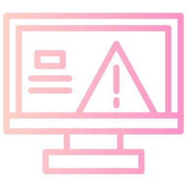 bilgisayar ekranı simgesi. Web için dizüstü bilgisayar vektör simgelerinin özet çizimi