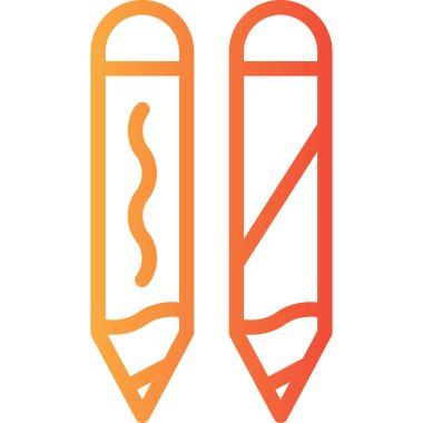 Kalem. Web simgesi basit illüstrasyon