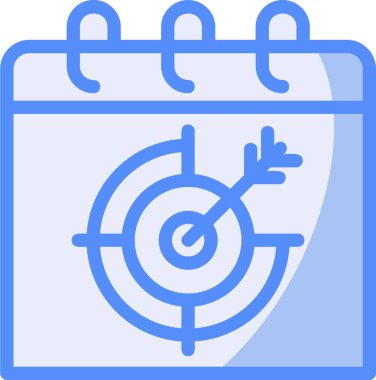 Takvim planlama simgesi vektör illüstrasyonu