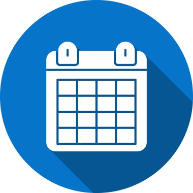 Takvim düz simgesini, vektör, illüstrasyon