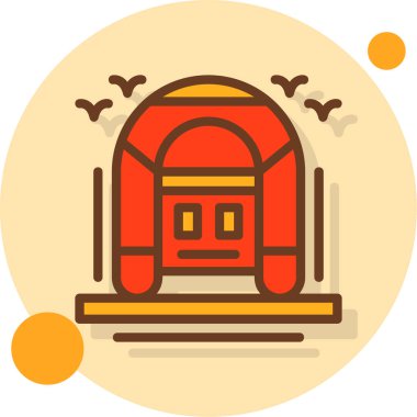 Vektör illüstrasyonu, simge ögesi arkaplanı