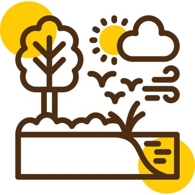 Hava durumu. Web simgesi basit illüstrasyon