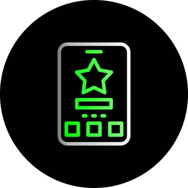 vektör yıldız simgesi, basit illüstrasyon